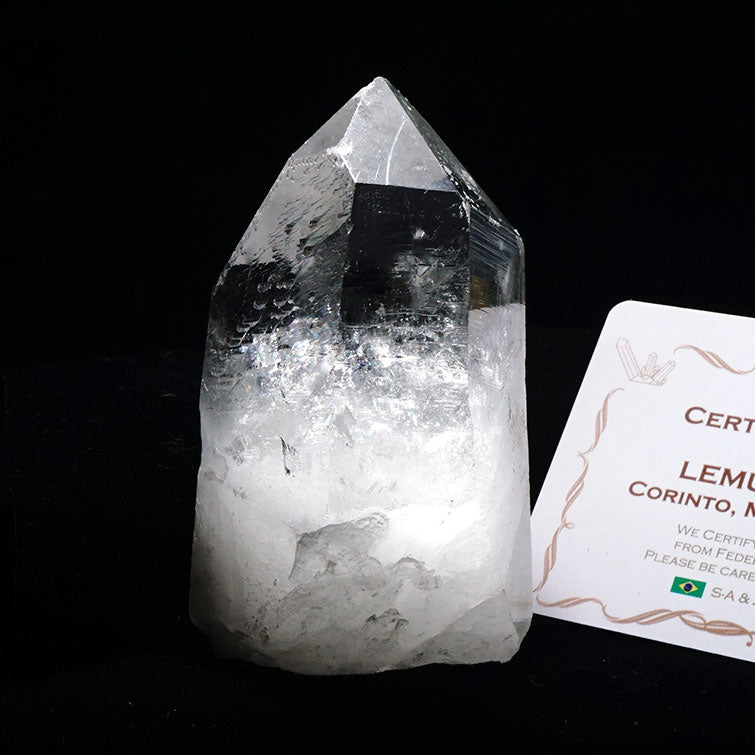 レムリアンシード 水晶 原石 ブラジル ミナスジェライス州 コリント産 証明書付属 一点物 281-144