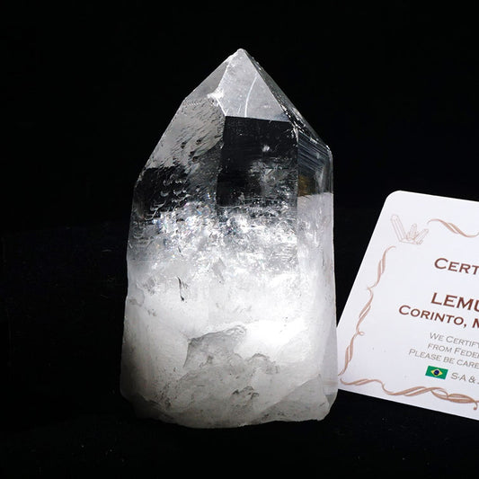 レムリアンシード 水晶 原石 ブラジル ミナスジェライス州 コリント産 証明書付属 一点物 281-144