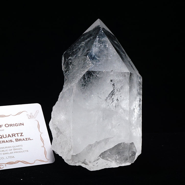 レムリアンシード 水晶 原石 ブラジル ミナスジェライス州 コリント産 証明書付属 一点物 281-146