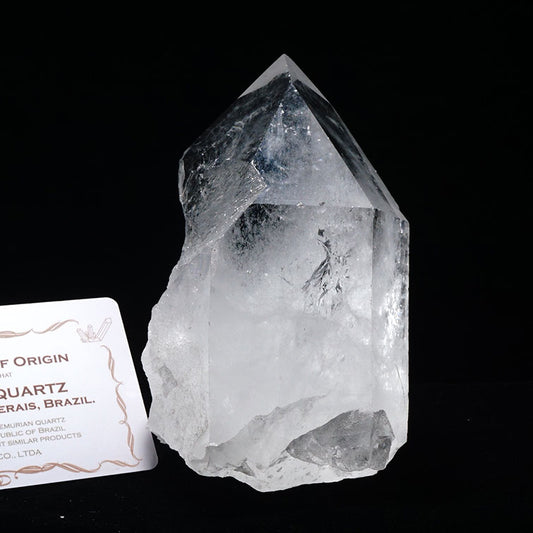 レムリアンシード 水晶 原石 ブラジル ミナスジェライス州 コリント産 証明書付属 一点物 281-146