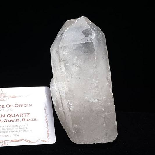 レムリアンシード 水晶 原石 ブラジル ミナスジェライス州 コリント産 証明書付属 一点物 281-160