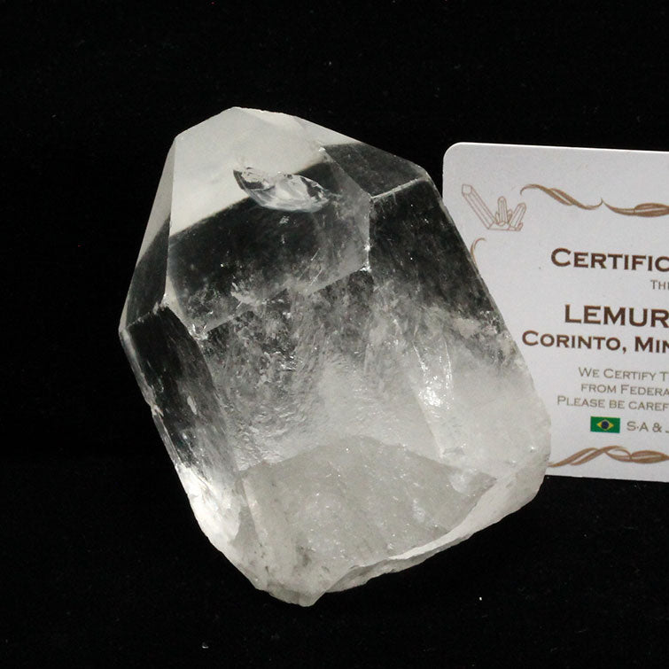 レムリアンシード 水晶 原石 虹入り ブラジル ミナスジェライス州 コリント産 証明書付属 一点物 281-168