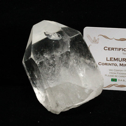 レムリアンシード 水晶 原石 虹入り ブラジル ミナスジェライス州 コリント産 証明書付属 一点物 281-168