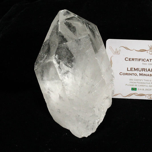 レムリアンシード 水晶 原石 虹入り ブラジル ミナスジェライス州 コリント産 証明書付属 一点物 281-169