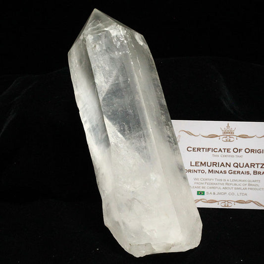 レムリアンシード 水晶 原石 ブラジル ミナスジェライス州 コリント産 証明書付属 一点物 281-172