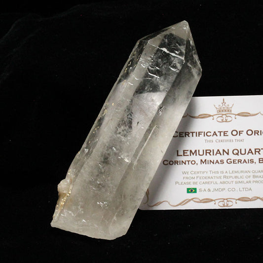 レムリアンシード 水晶 原石 ブラジル ミナスジェライス州 コリント産 証明書付属 一点物 281-173