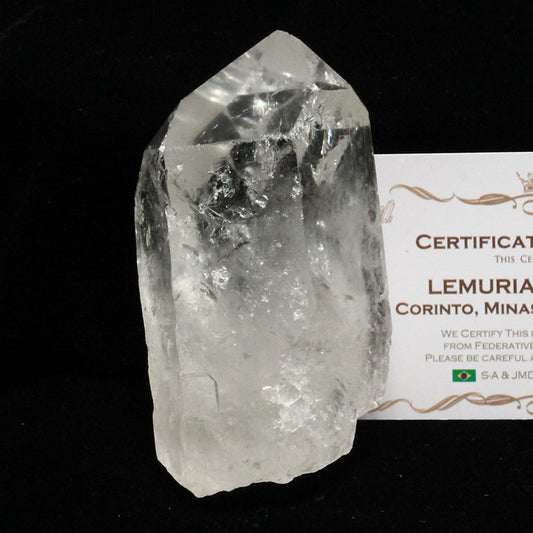 レムリアンシード 水晶 原石 ブラジル ミナスジェライス州 コリント産 証明書付属 一点物 281-174