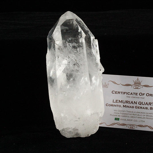 レムリアンシード 水晶 原石 ブラジル ミナスジェライス州 コリント産 証明書付属 一点物 送料無料 281-268