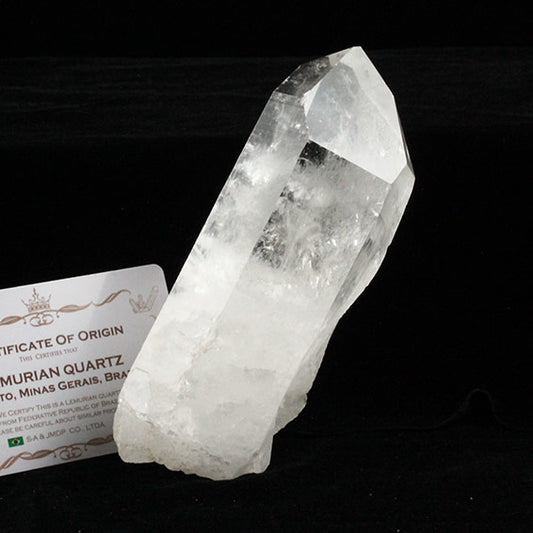 レムリアンシード 水晶 原石 ブラジル ミナスジェライス州 コリント産 証明書付属 一点物 送料無料 281-269