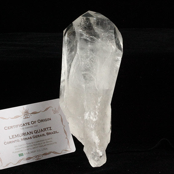 レムリアンシード 水晶 原石 ブラジル ミナスジェライス州 コリント産 証明書付属 一点物 送料無料 281-270