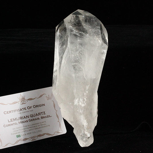 レムリアンシード 水晶 原石 ブラジル ミナスジェライス州 コリント産 証明書付属 一点物 送料無料 281-270