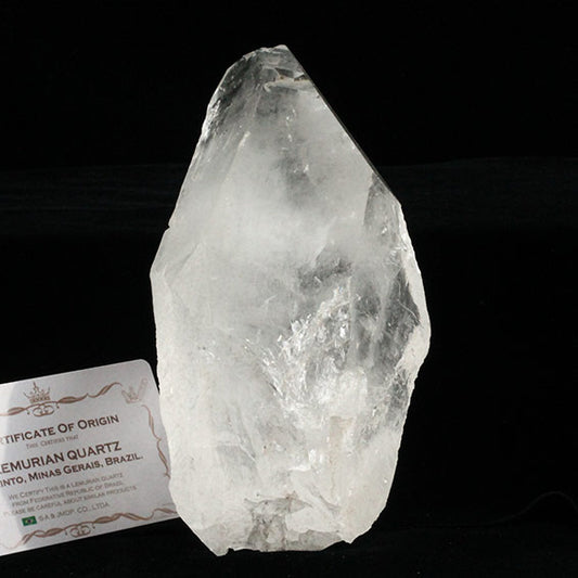 1.3Kg レムリアンシード 水晶 原石 ブラジル ミナスジェライス州 コリント産 証明書付属 一点物 送料無料 281-271