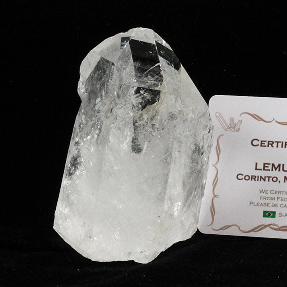 レムリアンシード 水晶 原石 ブラジル ミナスジェライス州 コリント産 証明書付属 一点物 送料無料 281-273