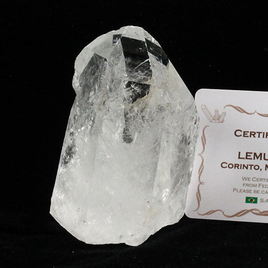 レムリアンシード 水晶 原石 ブラジル ミナスジェライス州 コリント産 証明書付属 一点物 送料無料 281-273
