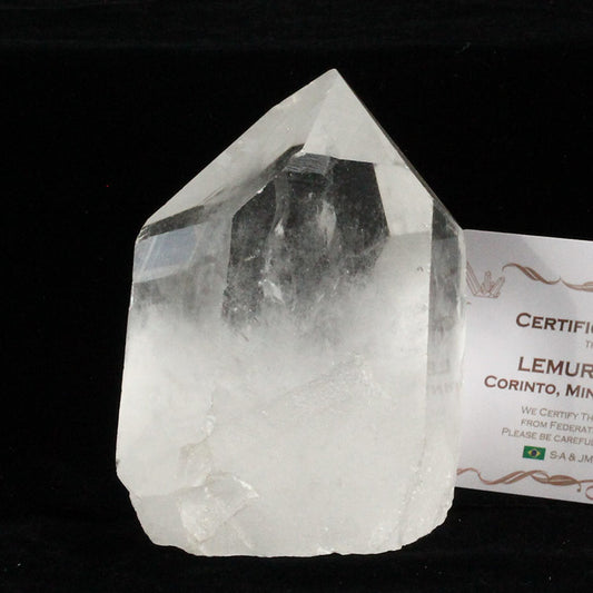 レムリアンシード 水晶 原石 ブラジル ミナスジェライス州 コリント産 証明書付属 一点物 送料無料 281-277