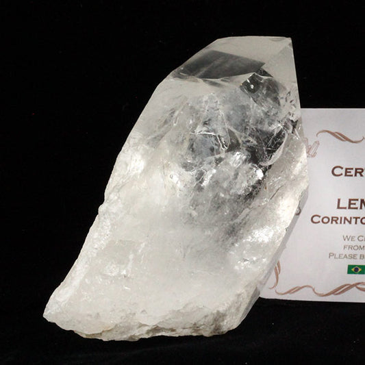レムリアンシード 水晶 原石 ブラジル ミナスジェライス州 コリント産 証明書付属 一点物 送料無料 281-280