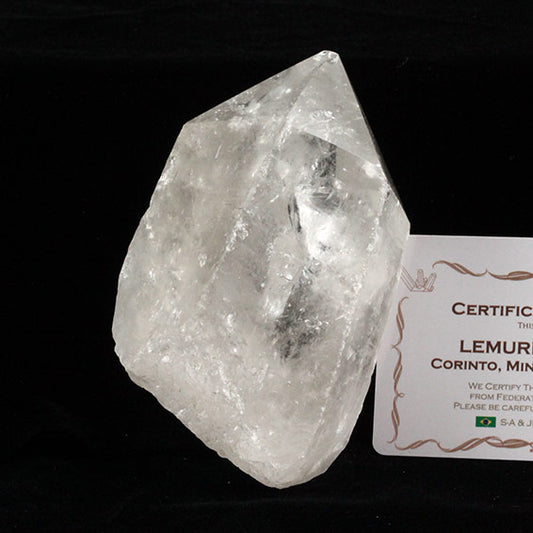 レムリアンシード 水晶 原石 ブラジル ミナスジェライス州 コリント産 証明書付属 一点物 281-283