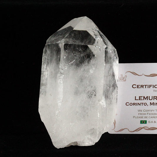 レムリアンシード 水晶 原石 ブラジル ミナスジェライス州 コリント産 証明書付属 一点物 送料無料 281-284