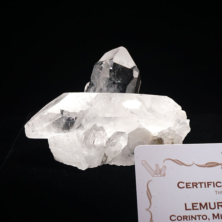 レムリアンシード 水晶 クラスター 原石 ブラジル ミナスジェライス州 コリント産 証明書付属 282-163