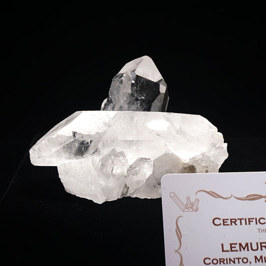 レムリアンシード 水晶 クラスター 原石 ブラジル ミナスジェライス州 コリント産 証明書付属 282-163