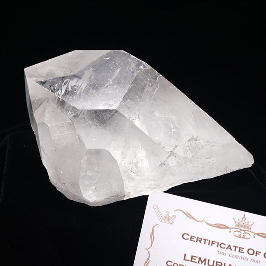 レムリアンシード 水晶 クラスター 原石 ブラジル ミナスジェライス州 コリント産 証明書付属 282-165