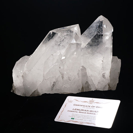 3.1Kg レムリアンシード 水晶 クラスター 原石 ブラジル ミナスジェライス州 コリント産 証明書付属 282-167