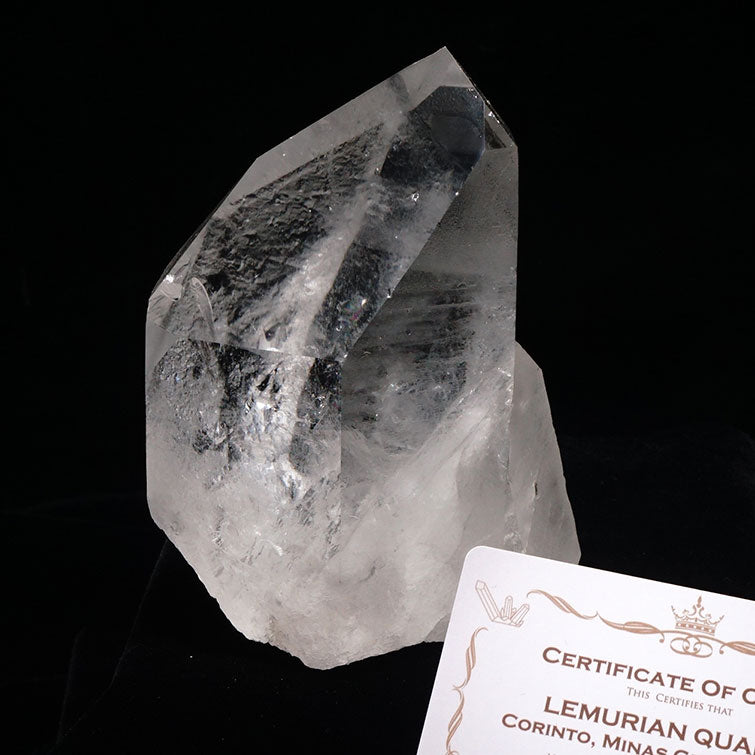 レムリアンシード 水晶 クラスター 原石 ブラジル ミナスジェライス州 コリント産 証明書付属 282-176