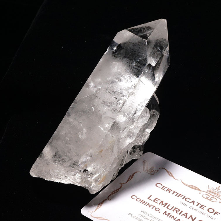 レムリアンシード 水晶 クラスター 原石 ブラジル ミナスジェライス州 コリント産 クォーツインクォーツ 証明書付属 282-179