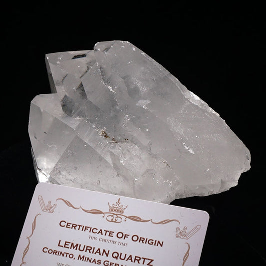 1Kg レムリアンシード 水晶 クラスター 原石 ブラジル ミナスジェライス州 コリント産 証明書付属 282-185