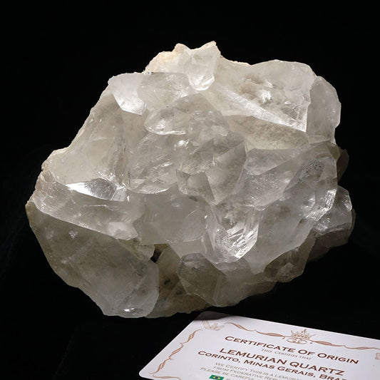 レムリアンシード 水晶 クラスター 原石 ブラジル ミナスジェライス州 コリント産 証明書付属 282-194