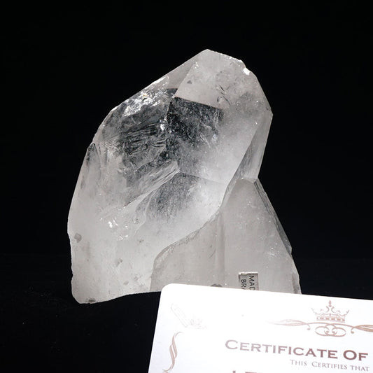 レムリアンシード 水晶 クラスター ブラジル ミナスジェライス州 コリント産 証明書付属 一点物 282-214