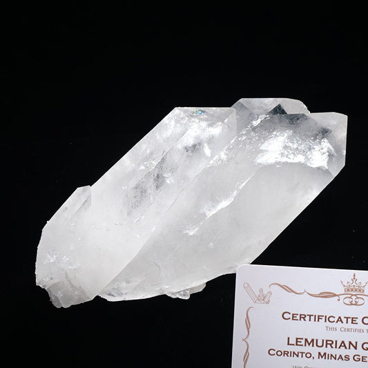 レムリアンシード 水晶 クラスター ブラジル ミナスジェライス州 コリント産 証明書付属 一点物 282-219