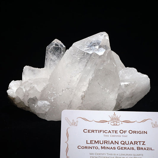 レムリアンシード 水晶 クラスター ブラジル ミナスジェライス州 コリント産 証明書付属 一点物 282-224