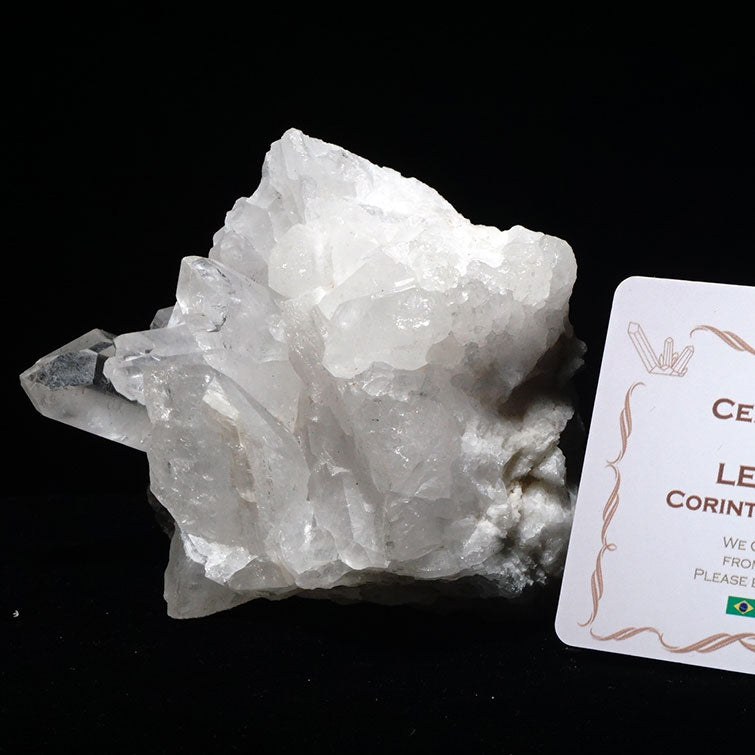 レムリアンシード 水晶 クラスター ブラジル ミナスジェライス州 コリント産 証明書付属 一点物 282-244