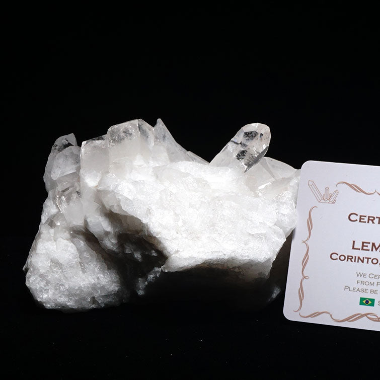 レムリアンシード 水晶 クラスター ブラジル ミナスジェライス州 コリント産 証明書付属 一点物 282-246