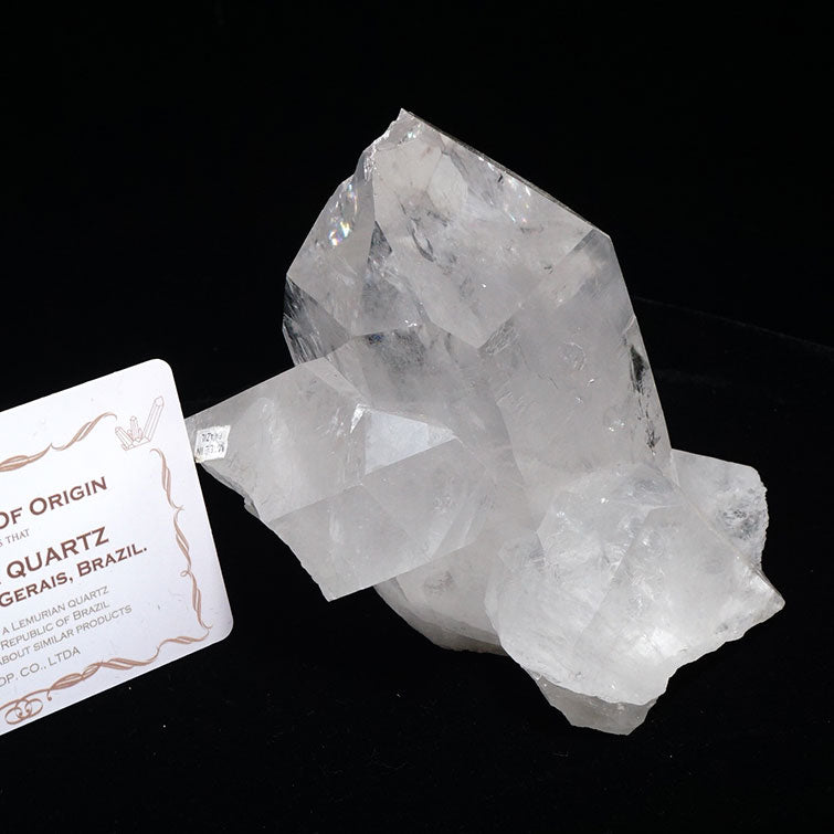 レムリアンシード 水晶 クラスター 虹入り ブラジル ミナスジェライス州 コリント産 証明書付属 一点物 282-276