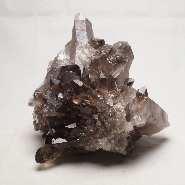 1.4Kg スモーキークォーツ クラスター 原石 煙水晶 モリオン 黒水晶