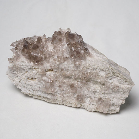 スモーキークォーツ クラスター 煙水晶 原石 モリオン 黒水晶 ブラジル産 一点物 282-504