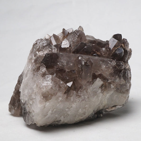 スモーキークォーツ クラスター 煙水晶 原石 モリオン 黒水晶 ブラジル産 一点物 282-509