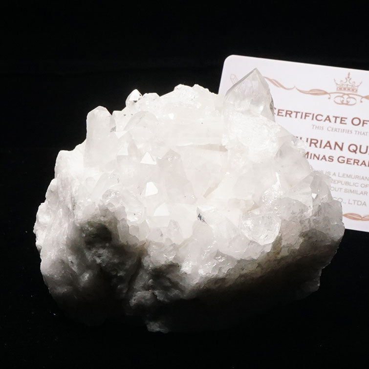 レムリアンシード 水晶 クラスター ブラジル ミナスジェライス州 コリント産 証明書付属 一点物 282-525