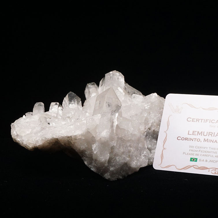 レムリアンシード 水晶 クラスター ブラジル ミナスジェライス州 コリント産 証明書付属 一点物 282-552