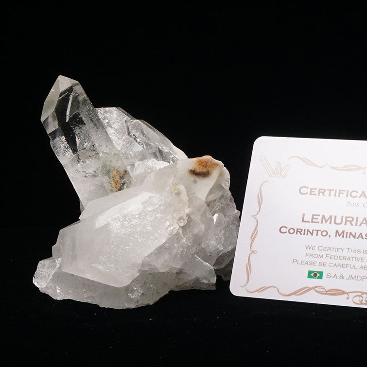 レムリアンシード 水晶 クラスター ブラジル ミナスジェライス州 コリント産 証明書付属 一点物 282-556