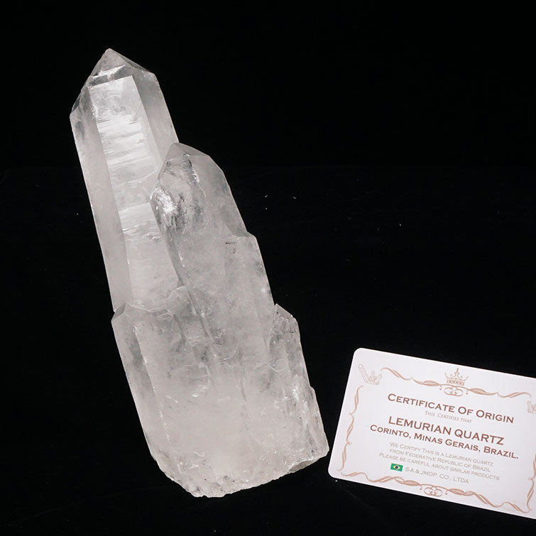レムリアンシード 水晶 クラスター ブラジル ミナスジェライス州 コリント産 証明書付属 一点物 282-563