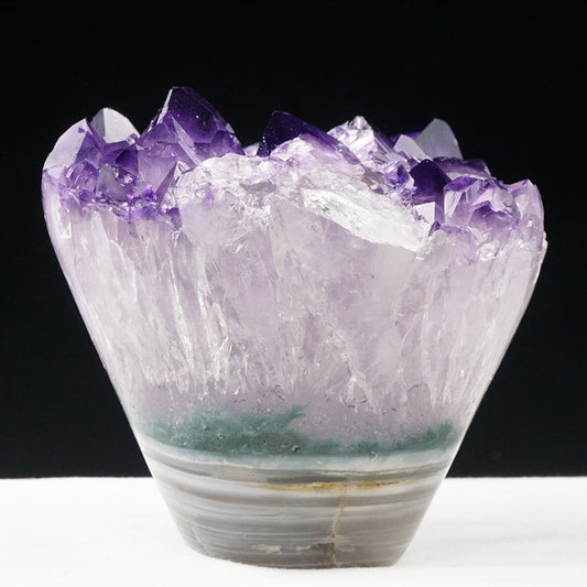 アメジスト クラスター 原石 ウルグアイ産 花型 フラワー amethyst 一点物 282-571