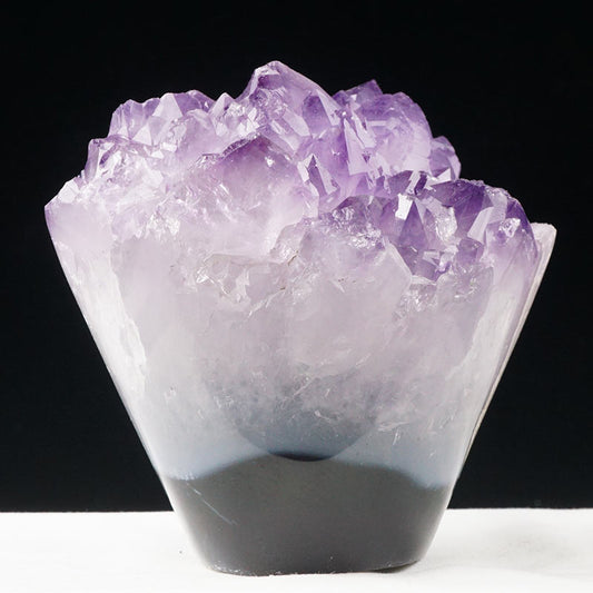 1.1Kg アメジスト クラスター 原石 ウルグアイ産 花型 フラワー amethyst 一点物 282-578