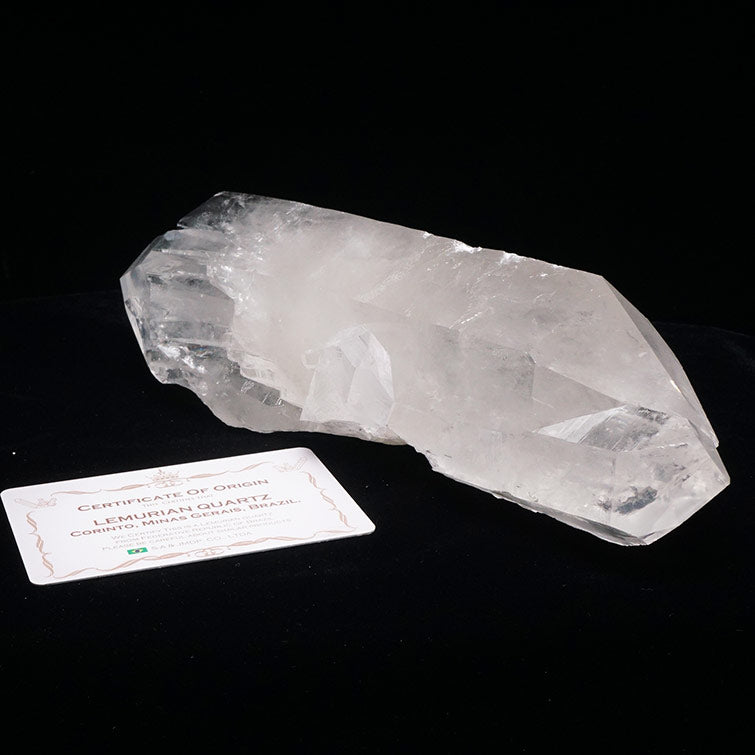 1.1Kg レムリアンシード 水晶 クラスター 原石 ブラジル ミナスジェライス州 コリント産 証明書付属 一点物 282-610