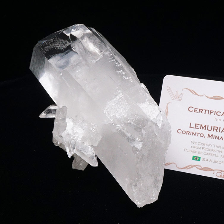 レムリアンシード 水晶 クラスター 原石 ブラジル ミナスジェライス州 コリント産 証明書付属 一点物 282-616