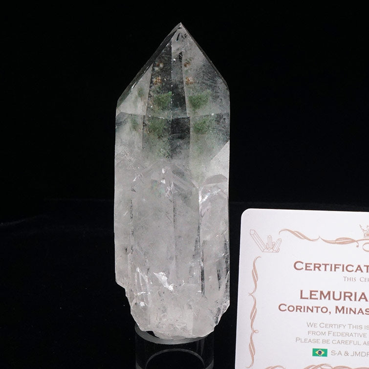 レムリアンシード 水晶 クラスター 原石 ブラジル ミナスジェライス州 コリント産 証明書付属 一点物 282-617