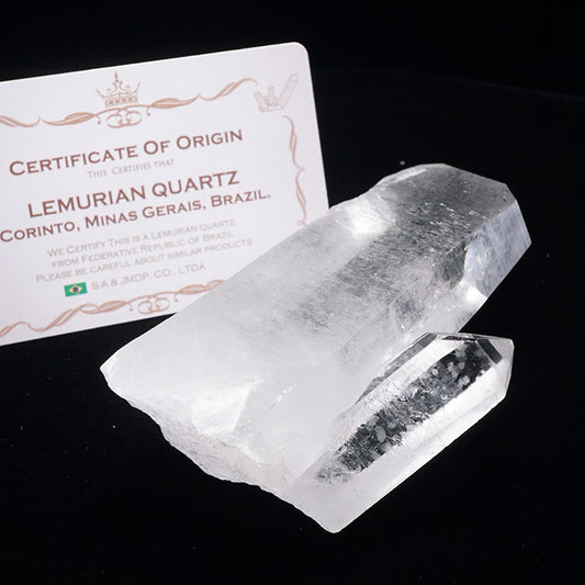 レムリアンシード 水晶 クラスター 原石 ブラジル ミナスジェライス州 コリント産 証明書付属 一点物 282-618