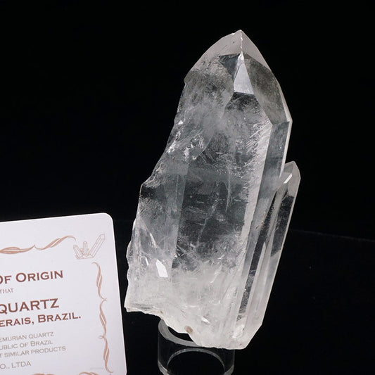 レムリアンシード 水晶 クラスター 原石 ブラジル ミナスジェライス州 コリント産 証明書付属 一点物 282-619